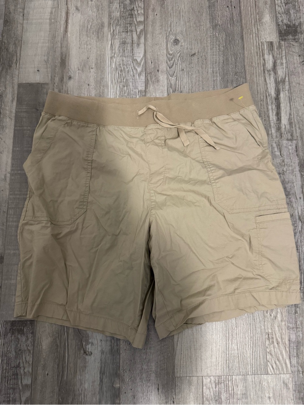 Men's Tan Hybrid Drawstring Shorts - Comfortable Everyday Wear